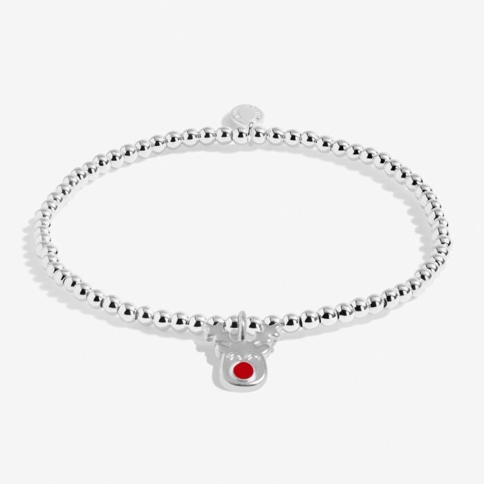 Joma Kids' Christmas A Little 'Rudolph The Reindeer' Bracelet in Silver Plating C757