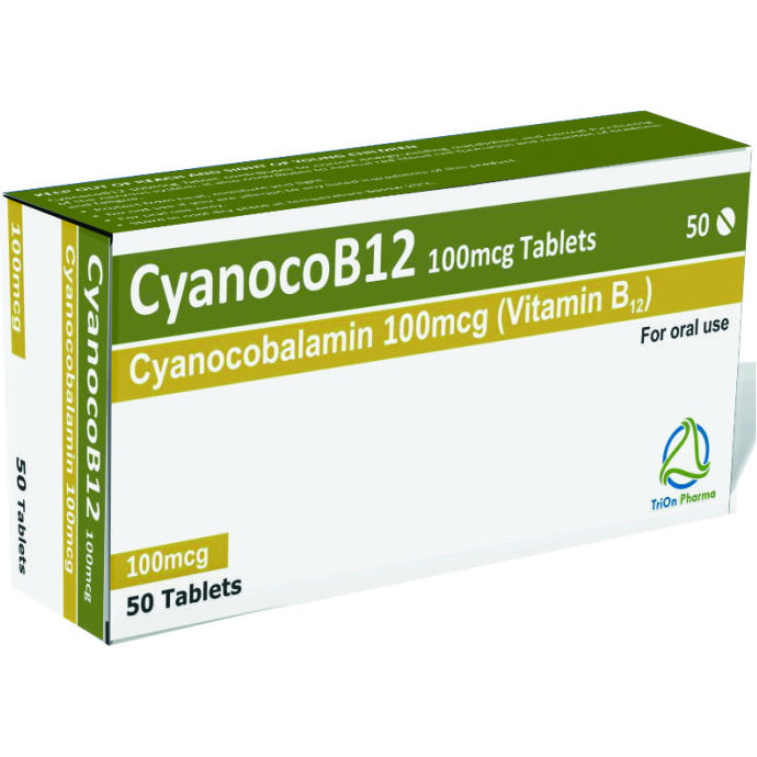 CyanocoMinn 100mcg Vitamin B12 Tablets Pack of 50
