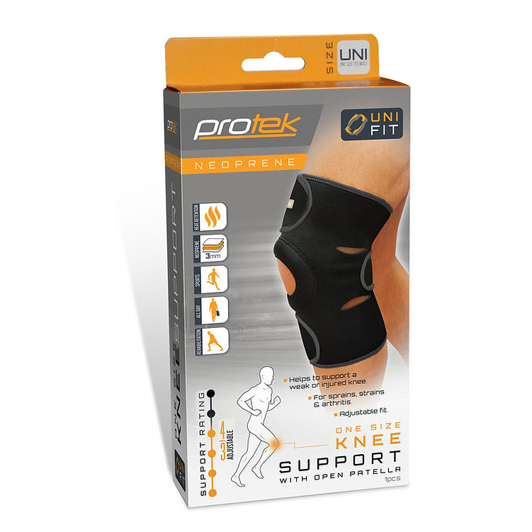 Protek Neoprene One Size Knee Support with Open Patella