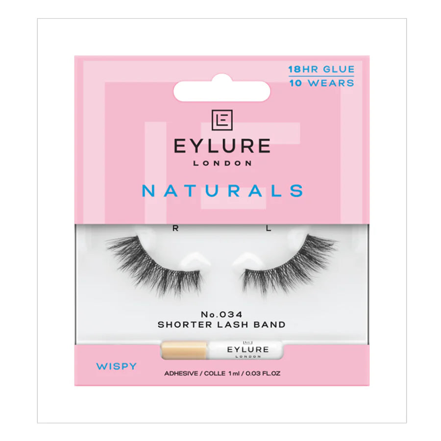 Eylure Naturals no.034 Eyelashes and Lash Adhesive 1ml