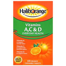 Haliborange Vitamins A, C & D Orange (60 Chewable Tablets)