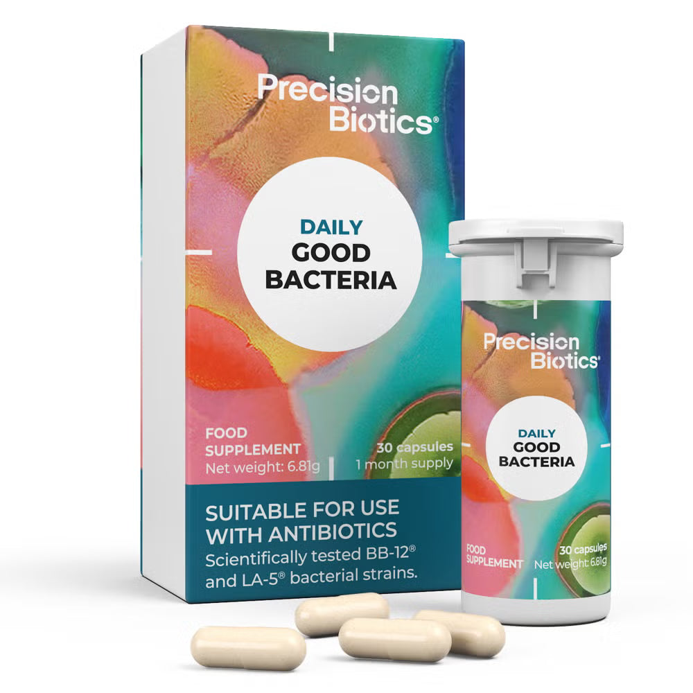 PrecisionBiotics® Daily Good Bacteria Gut Health Supplement - 30 Capsules