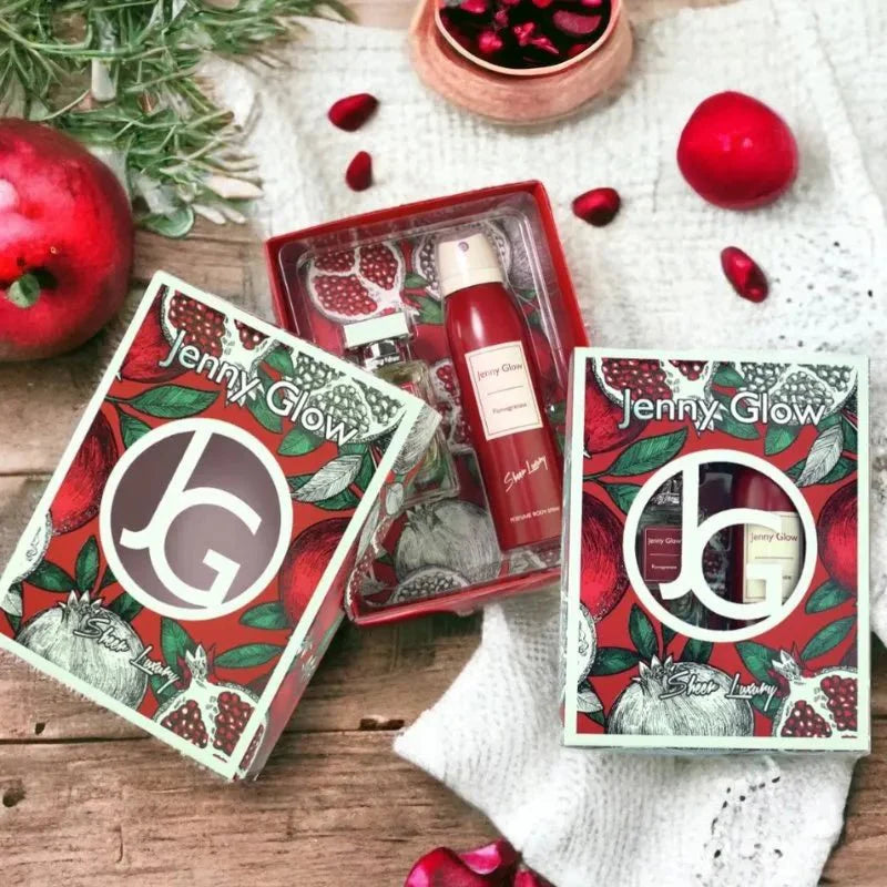 Jenny Glow Pomegranate Unisex Gift Set