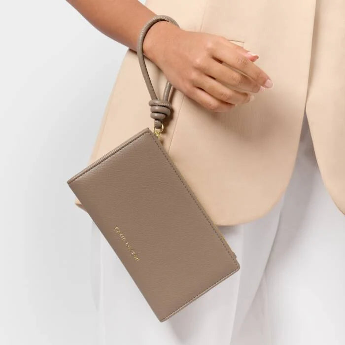 Katie Loxton Asha Fold-Out Wristlet Mocha