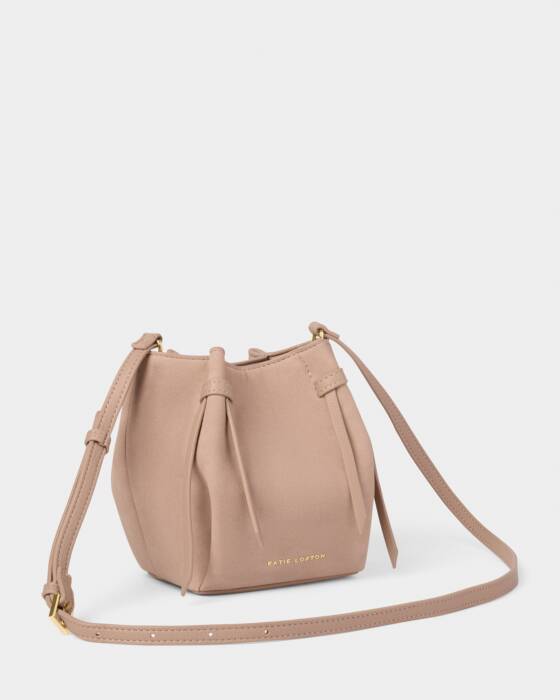 Katie Loxton Celina Mini Suedette Bucket Bag Faded Rose