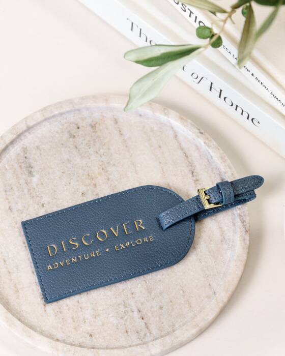Katie Loxton Sentiment Luggage Tag 'Discover, Adventure, Explore'  'Discover Adventure Explore'