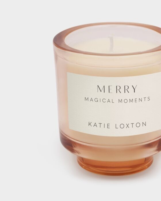 Katie Loxton Sentiment Candle 'Merry'  Blackberry Noir