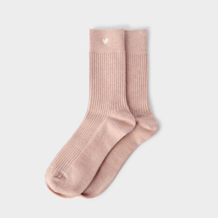 Katie Loxton Gift Boxed Heart Blush Socks (Size 4-7)