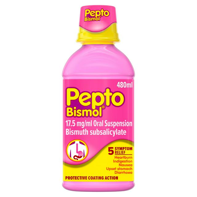 Pepto Bismol For 5 Symptom Stomach Relief