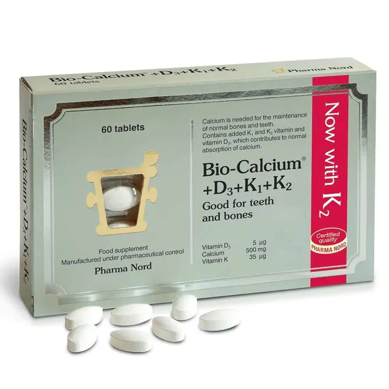 Pharma Nord Bio-Calcium + D3 + K1 + K2 500mg (60 Tablets)