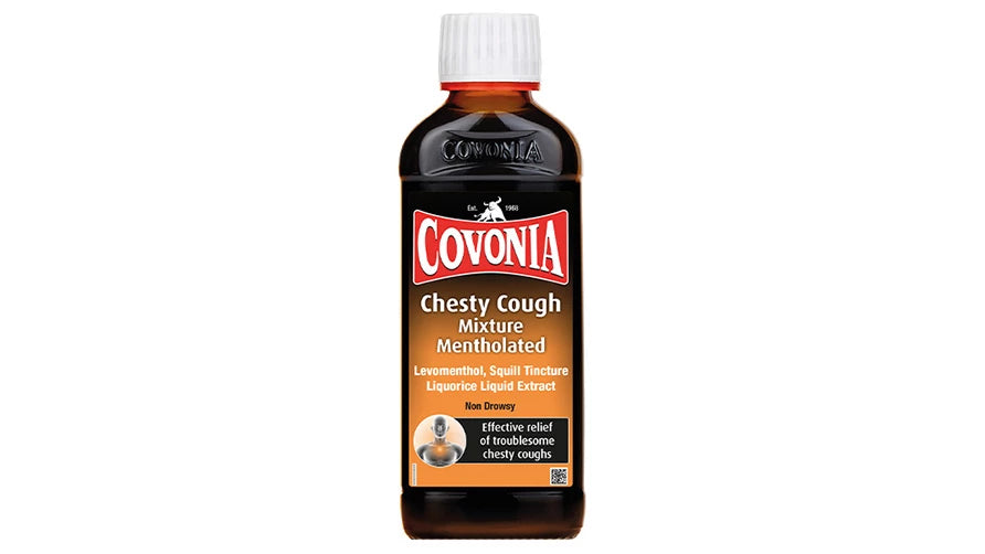 Covonia Chesty cough mixture mentholated 150ml