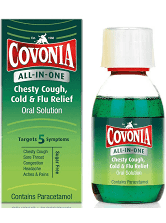 Covonia All-In-One Chesty Cough, Cold & Flu Relief Oral Solution - 160ml