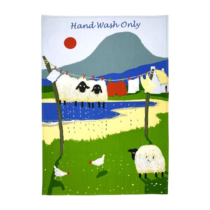 Hand Wash Only Tea Towel by Thomas Joseph