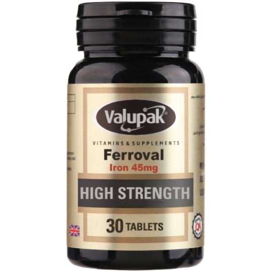 Valupack Ferroval Iron & Vit C (30 Capsules)