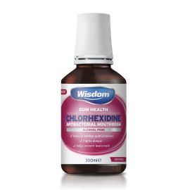 Wisdom Chlorhexidine Antibacterial mouthwash 300ml